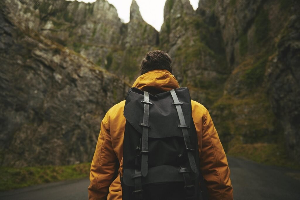 man, adventure, nature, backpack, adult, male, outdoors, person, recreation, mountains, hiker, hiking, hike, trek, travel, backpacking, backpacker