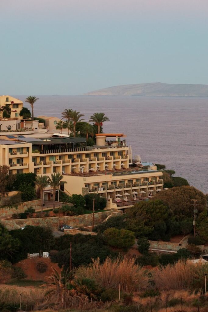 pexels photo 34762308 34762308 Stunning oceanview resort in Greece captured at sunset enhancing its scenic beauty.